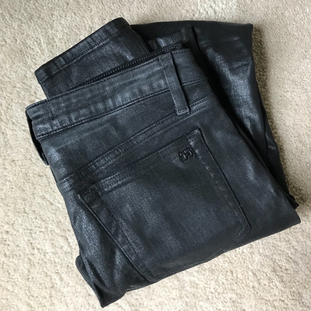 Joe’s Jeans Coated Black Skinny Jeans